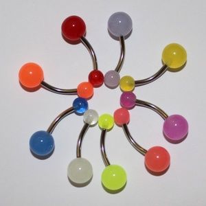 Pack 3: 9 BRAND NEW Navel / Belly Button Rings